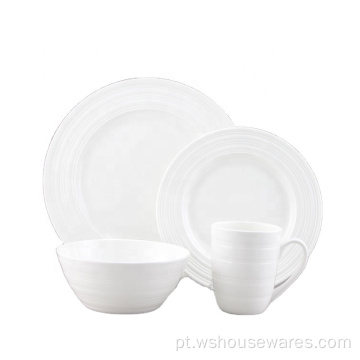 Cerâmica por atacado 24pcs Conjuntos de jantar de porcelana de luxo